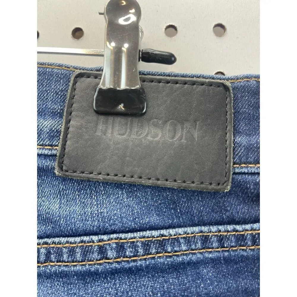 Hudson‎ Jeans Mens Size 31 Bryon 5 PKT Straight Leg Zip Fly Med Wash Quality